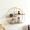 Vintiquewise Modern Decorative Wall Shelf - Stylish Multi-Functional Metal Display for Entryways, Bathrooms, Bedrooms, Living Rooms, and Offices